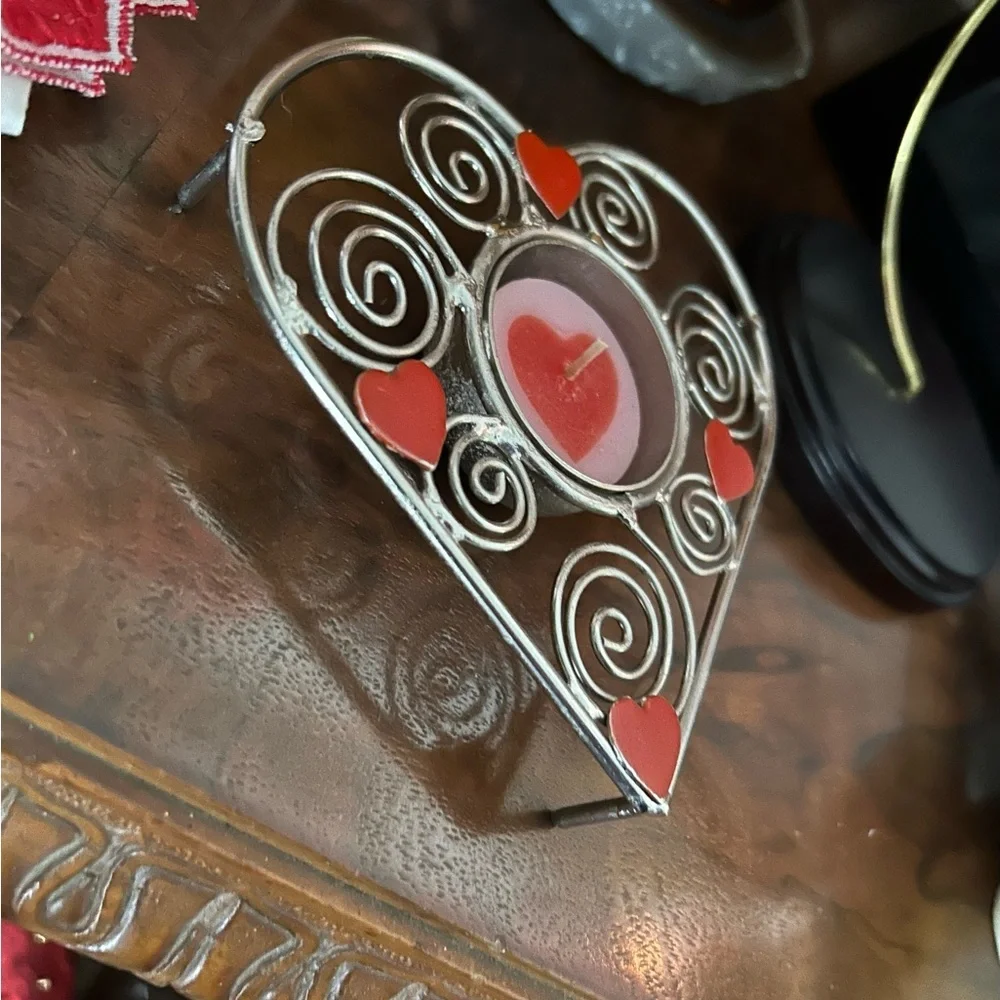 Vintage Tealight Heart